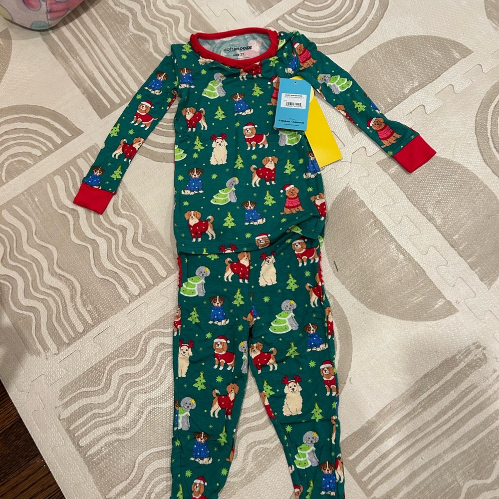Ruffle Butts Toddler Christmas PJ 2T